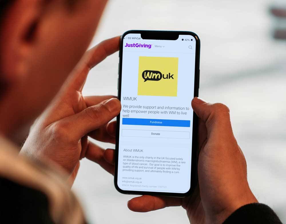 justgiving page for wmuk